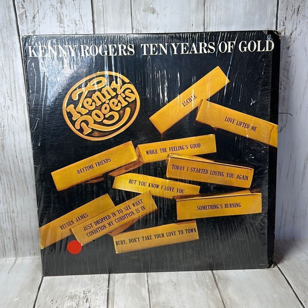 Kenny Rogers Ten Years of Gold Vinyl Record LP 1977 Liberty Records‎